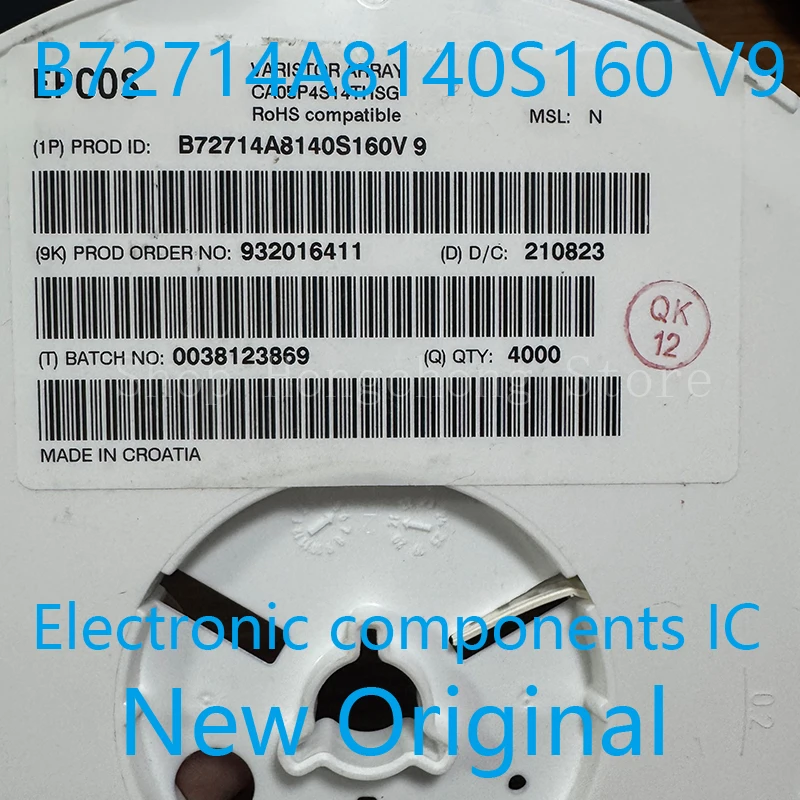 New Original B72714A8140S160 B72714A8140S160v9 B72714A8140S B72714A B72714A8140 VARISTOR, 16V, 30J, SURFACE MOUNT SMD 50PCS