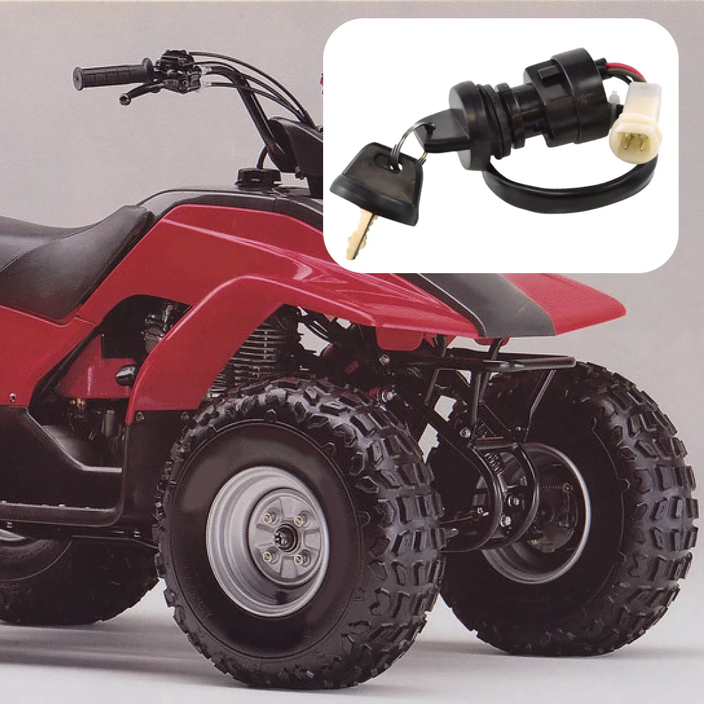 

2FJ-82510-02-00 4-контактный ключ зажигания мотоцикла с 2 ключами для Yamaha YFA1 YFM 100 225 250 350 80 Moto-4 Warrior Badger
