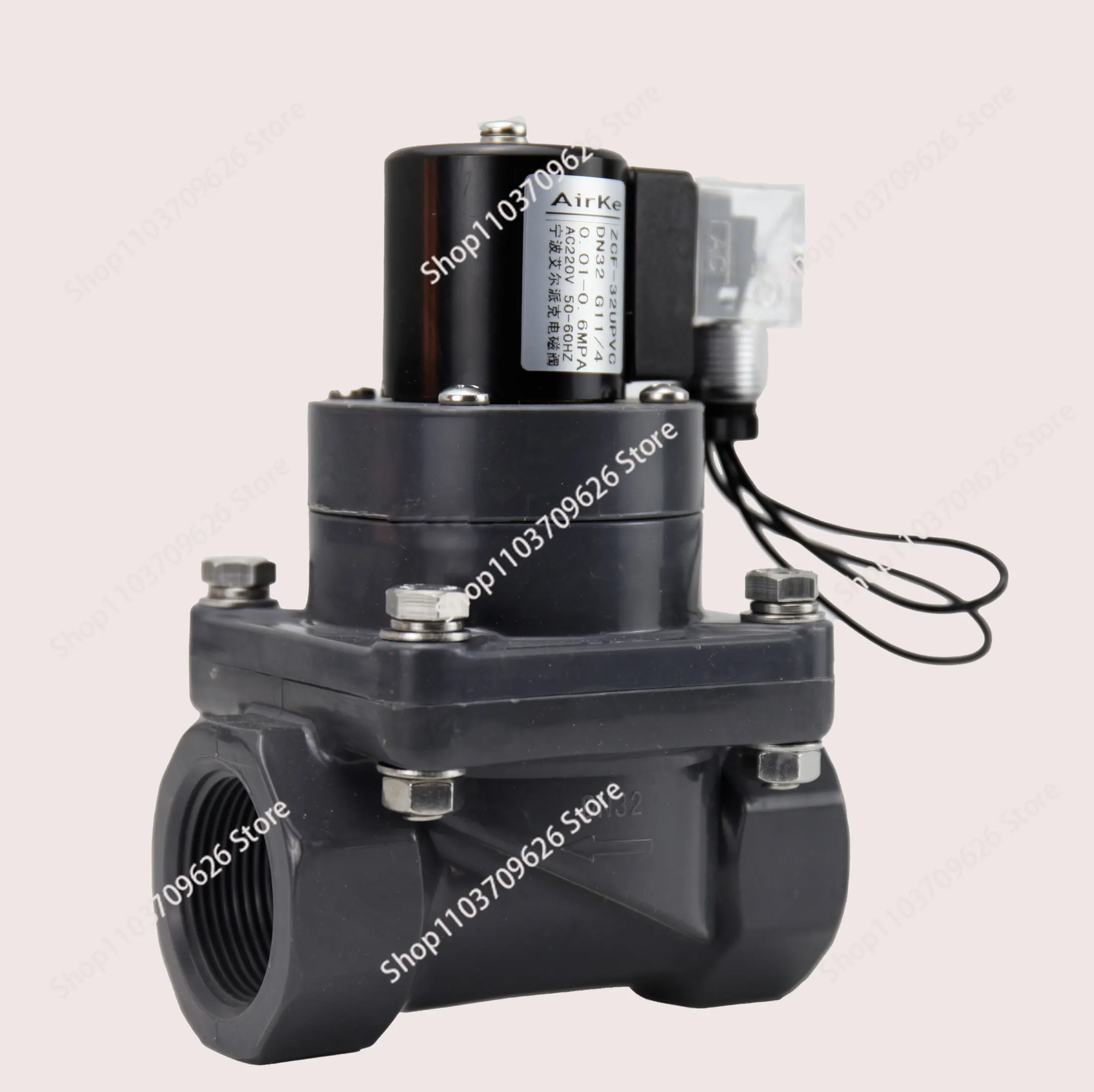 PVC corrosion-resistant and anti-corrosion solenoid valve Chemical acid, alkali, salt water, sewage seawater treatment valve