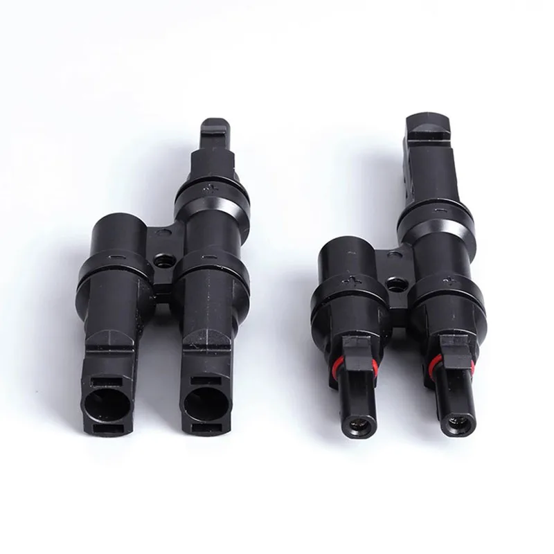 1/5/20/100 Sets PV T Branch Photovoltaic Solar Panel Parallel Connector 1000V Male Female 1 To 2/3/4/5/6 PV Plug M/FFFF F/MMMM