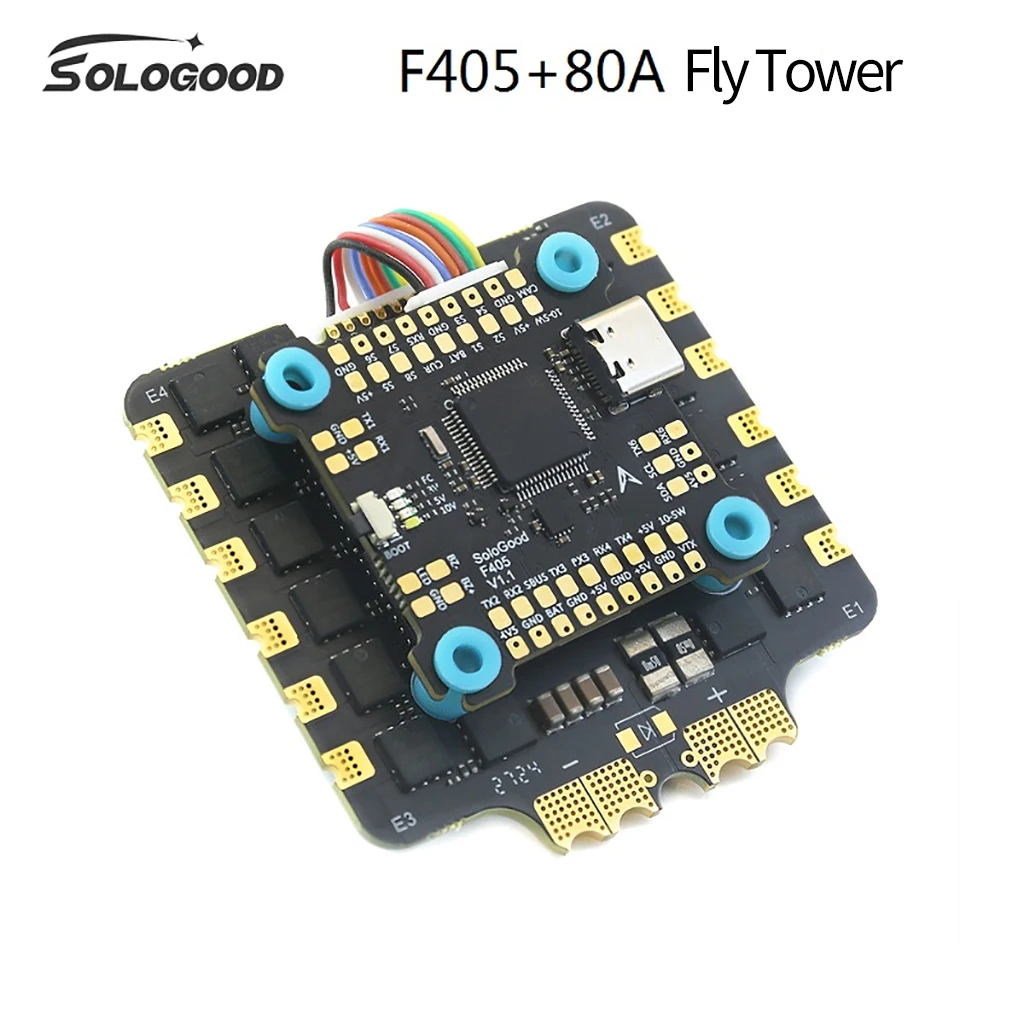 SoloGood-Contrôle de vol de pile pour quadricoptère FPV FreKouDrone, pile F722 80A, 13 pouces