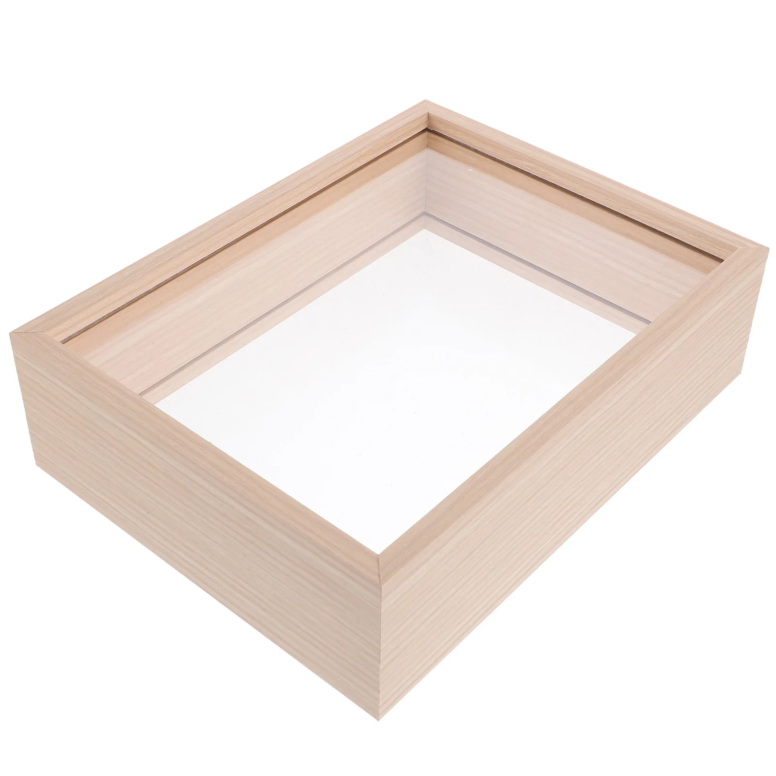 

Shadow Box Supplies Frame 8 Inch Display Shadow Box Picture Frame for Dried Flower Photo Vintage Home Bedroom Decor