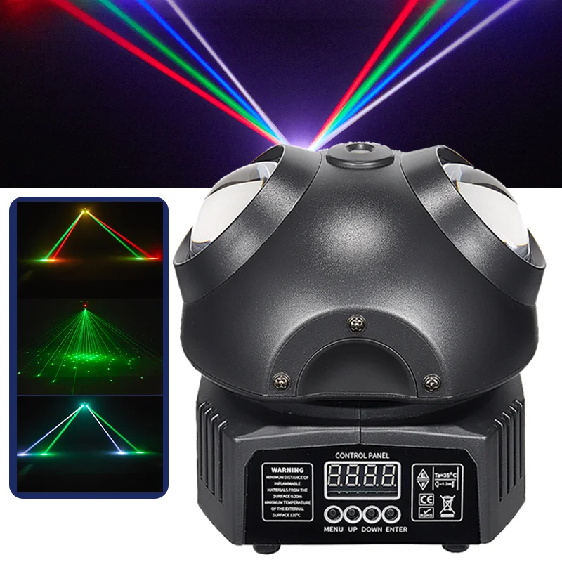 DJ Beetle 36W Disco Laser RGBW Strobe Light DMX Series Stage Lighting Stage Disco DJ Party Lights