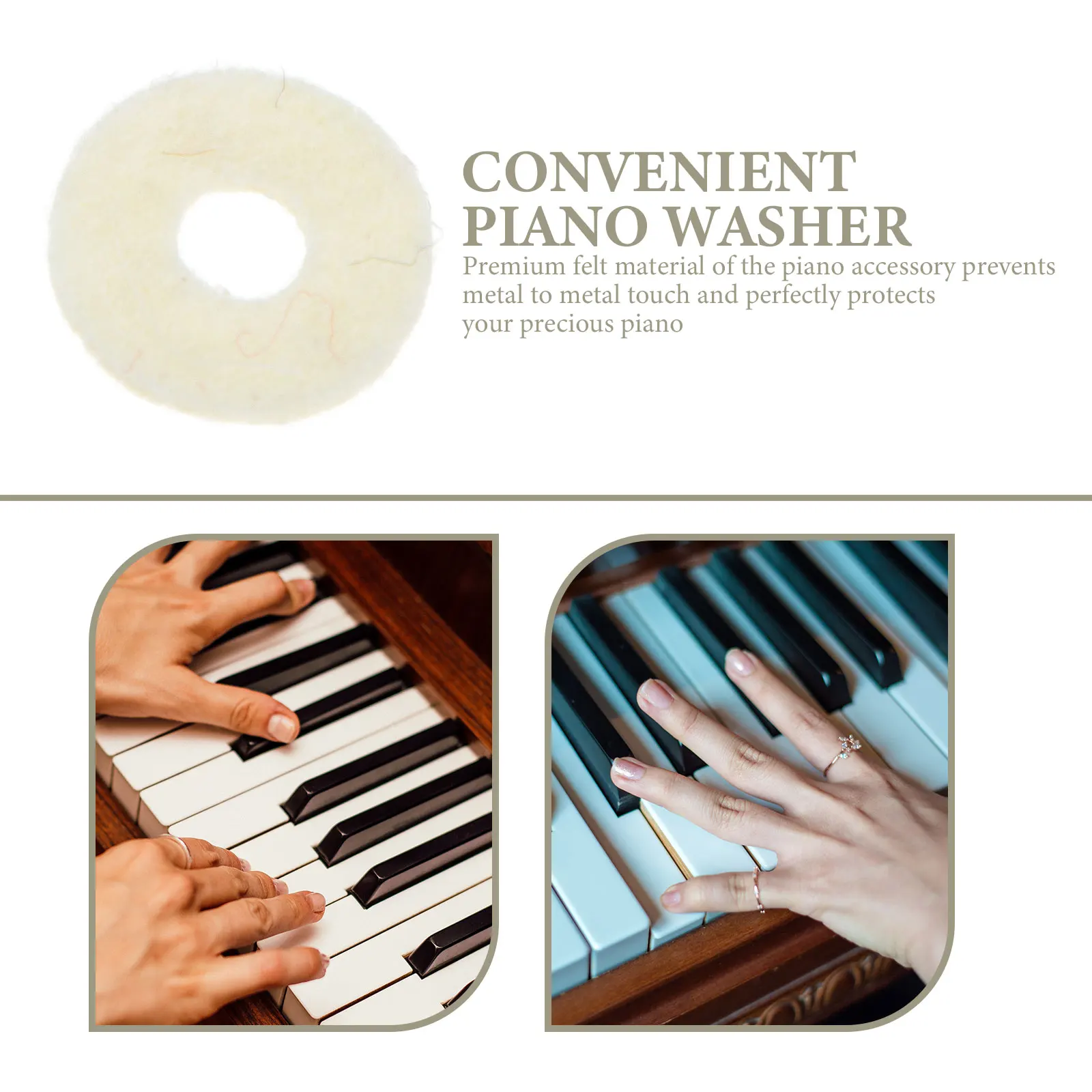 

90Pcs Professional-Grade Piano Felt Keyboard Washers for Leveling Keys Ideal Regulating Tools for Repair