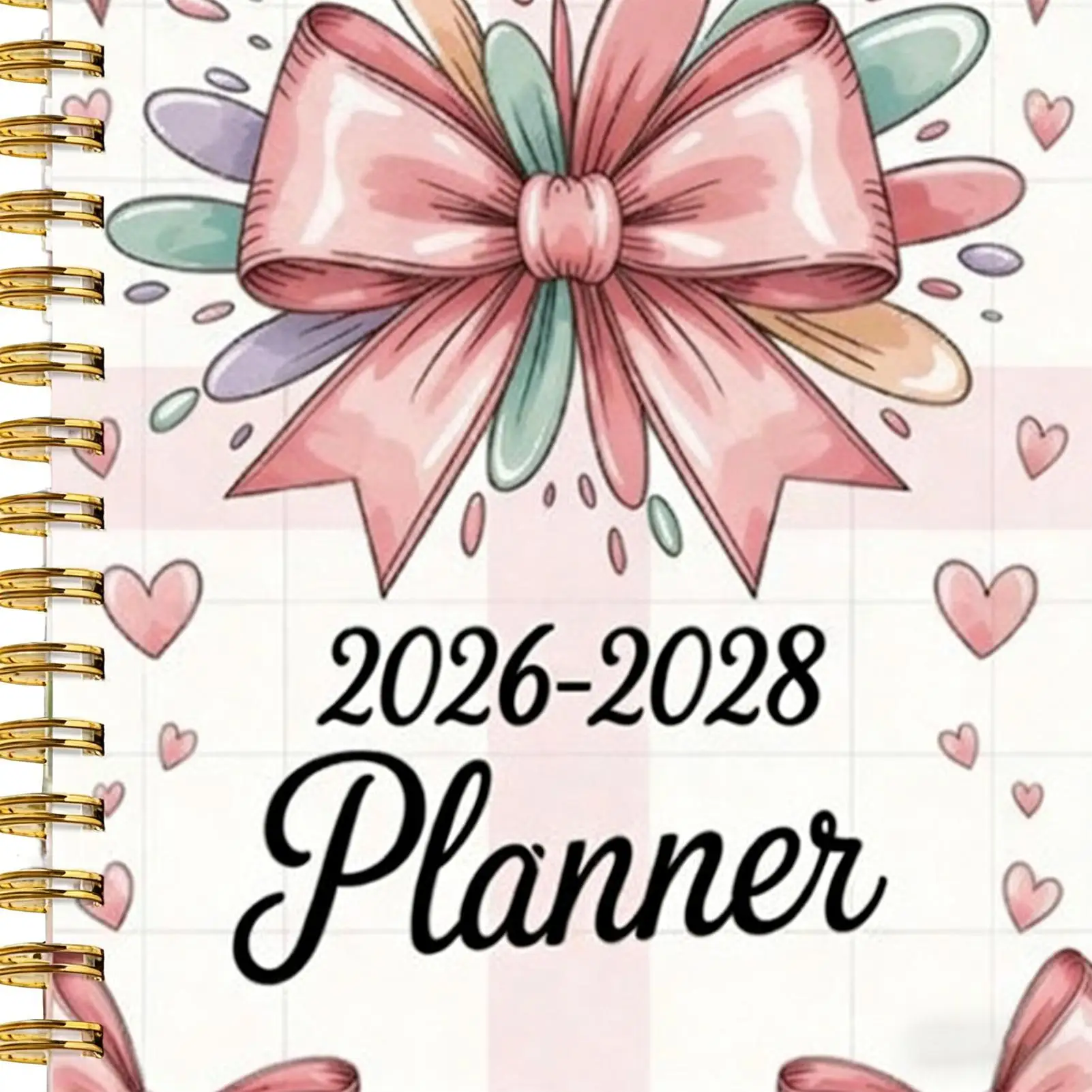 

Ежемесячный календарь-планировщик в спиральном переплете, плотная бумага, блокнот на 36 месяцев в твердом переплете, 3-летний календарь-планировщик для дома, школы, офиса