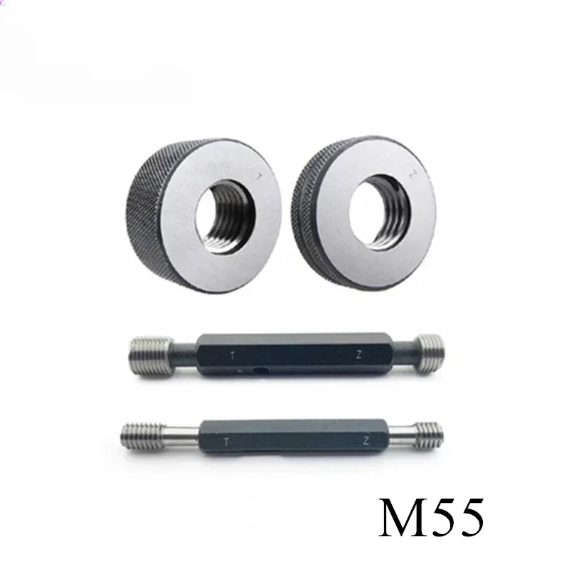 Free shipping M55x5.5x4x3x2.5x2x1.5x1.25x1x0.75x0.5 6G 6H thread plug ring gauge go & nogo round screw plug O gauge