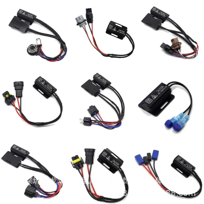 2PCS 50W Load Resistor LED Canbus Decoder Error Warning Canceller for H1 H3 H7 H8 H11 H4 9005 9006 HB3 HB4 Car Lights