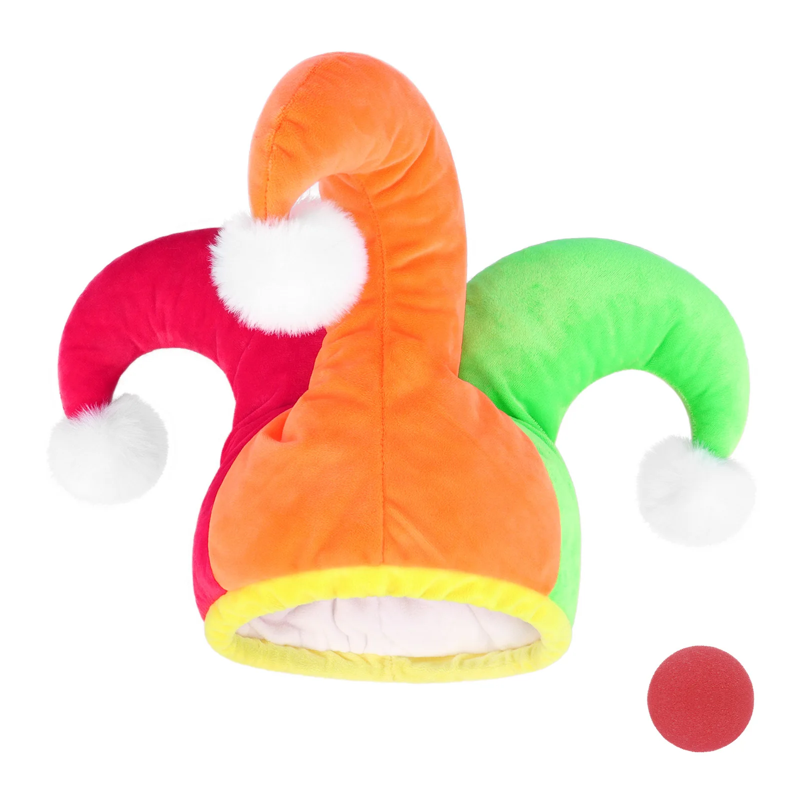 Happy Halloween Cosplay Hat Joker Cap Adult Party Gifts Props Accessory Amzing Fuuny Colorful Clown Dress Up view 3