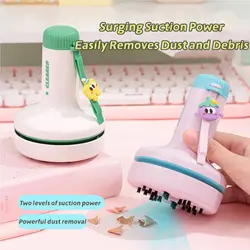 Fun Play Desktop Vacuum Cleaner 2-speed Strong Suction Vacuum Cleaner Mini Portable USB Charging Vacuum Cleaner for Cleaning