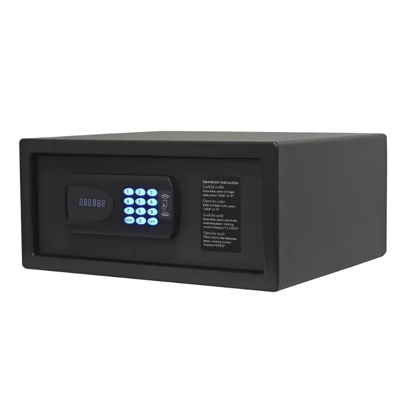 The hotel apartment office uses an app to manage steel code safes