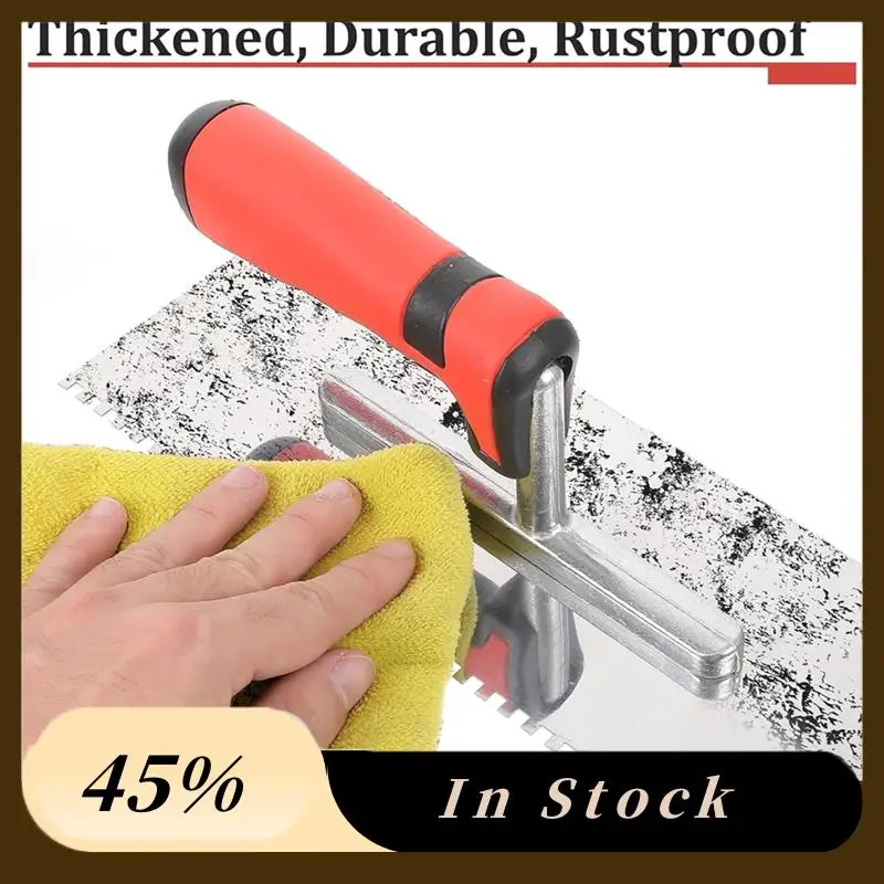 

A78K New 4 Pcstile Tools Stainless Steel Square Notched Trowel Set Masonry Hand Kit For Wall Floor Tiling Installation