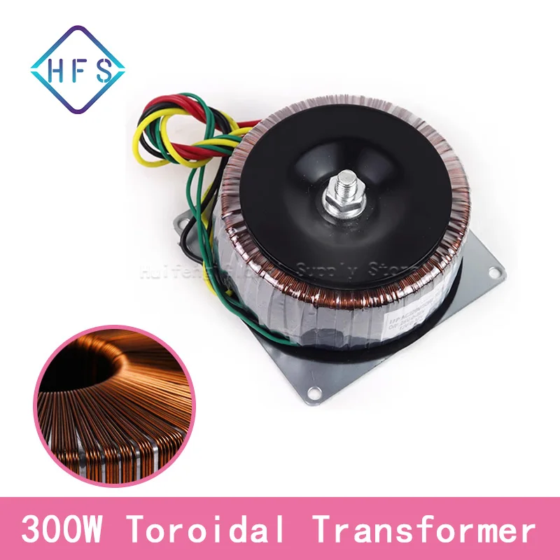 

300W toroidal transformer Output voltage: dual 12V 、24V 、36V Power amplifier DIY or repair power transformer