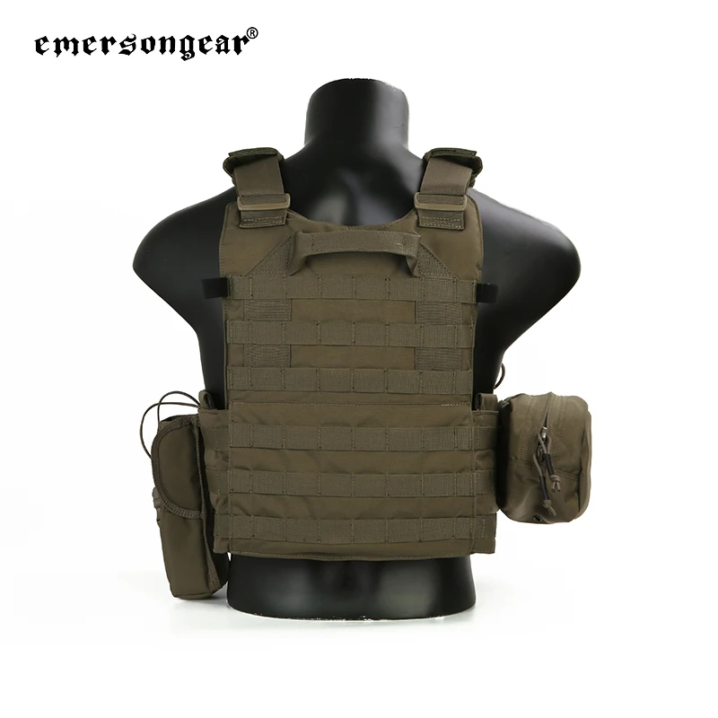 Emersongear LBT 6094A Style Plate Carrier W/ 3 Pouches Protective Gear Hunting Combat Tactical Vest Nylon EM7440