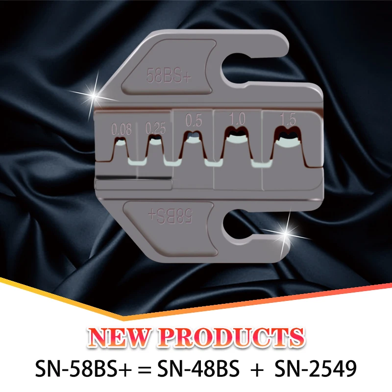 Industrielle SN-Crimpzangen mit modularen Backen: Präzisionsmatrizen, verschiedene Spezifikationen, hohe Genauigkeit, mit Abisolierwerkzeug 02C 58B 2546B -6 03H – Detail 4