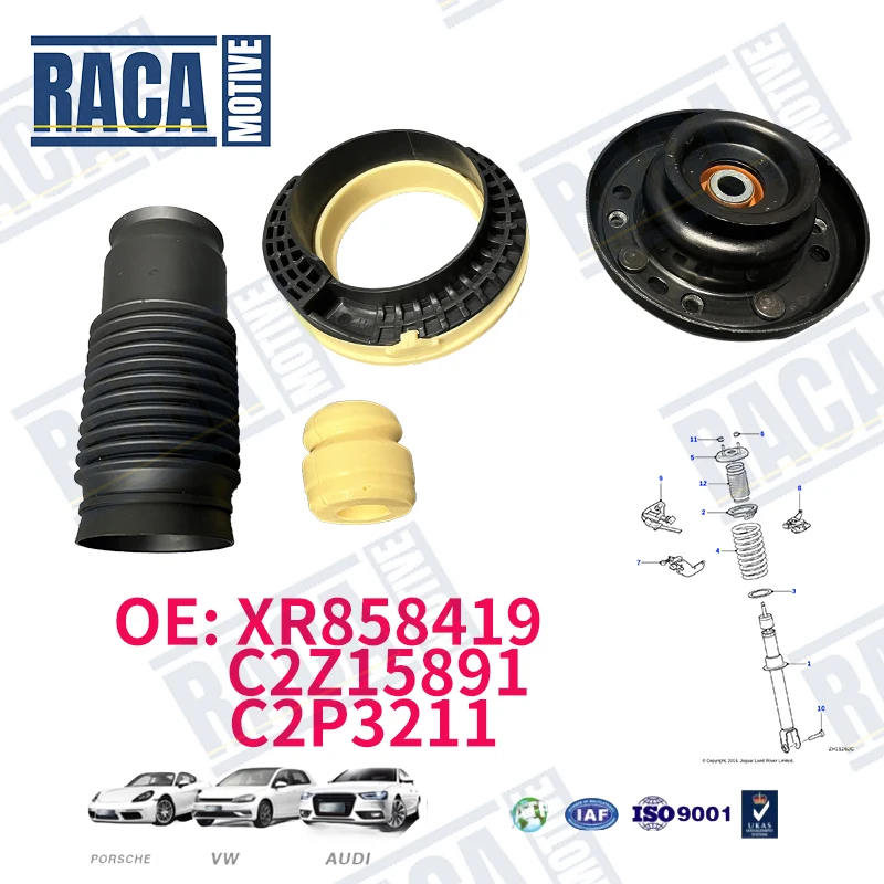 

Для Jaguar S-Type XF 2009-2015 XFR передняя/задняя стойка, амортизатор, верхний резиновый и пылезащитный комплект C2Z15891 XR858419 C2P3211