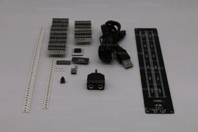 AS60 LED Music Spectrum Indicator Dual Channel 60 Professional Level Volume Display Electronic DIY Light VU Meter