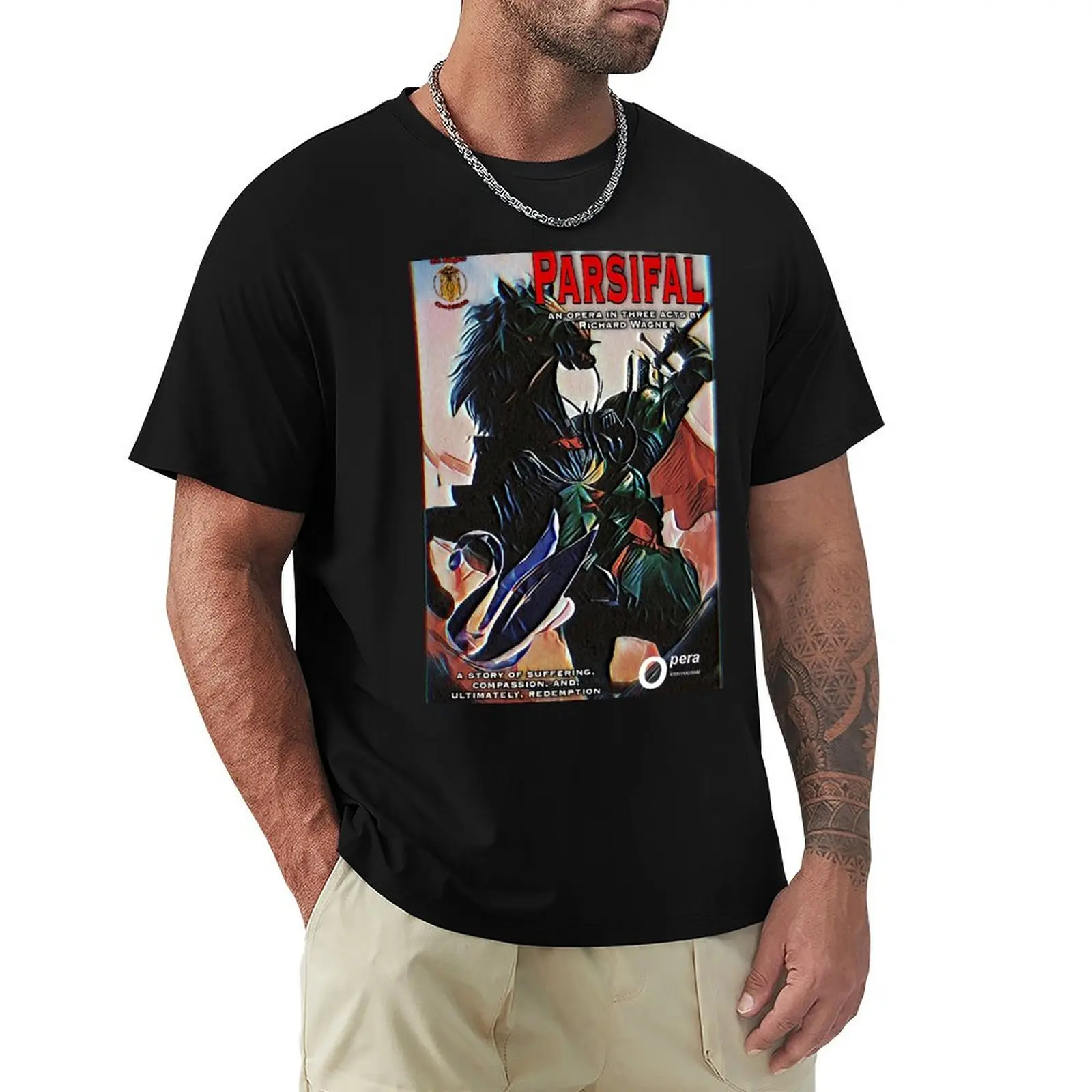 OPERA POSTER: WAGNER: PARSIFAL T-Shirt Soft Lightweight Cotton T-Shirt