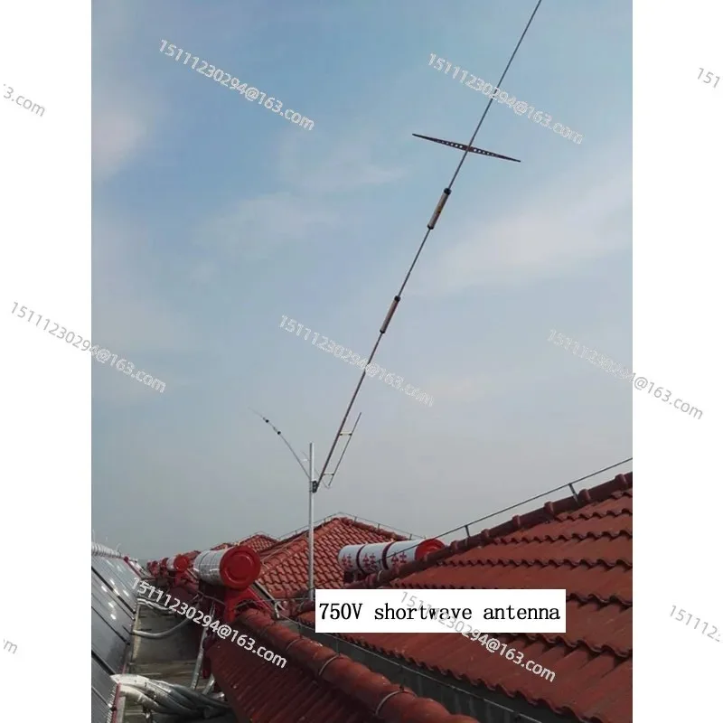 750V positive V, 5-band low-noise, high-efficiency short-wave antenna with excellent performance