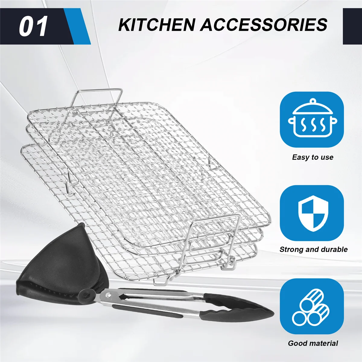 Accessoires de cuisine support de friteuse à Air pour Foodi Grill Xl friteuse à Air support de déshydrateur multicouche support de Toast accessoires de friteuse à Air