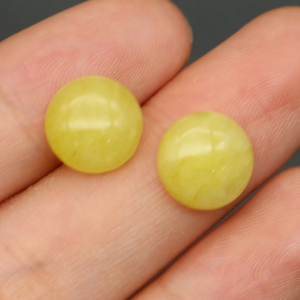 

10x10mm Cabochon Natural Stone Beads Polished Non-porous Lapis Lazuli Amethyst Red Agate Loose Bead 10pcs for Jewelry Making