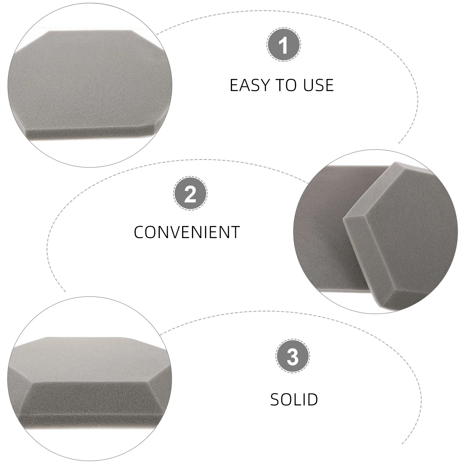 

2Pcs Hexagon Acoustic Sound Insulation Mats Indoor Soundproof Wall Panels Sound Absorbing Noise Reduction Board for Home Use