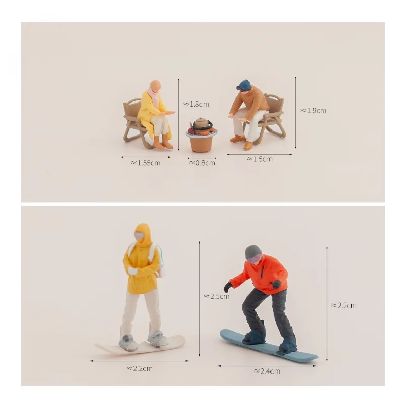 

Новый масштаб 1/64, гриль, катание на лыжах, миниатюрная кукла, набор моделей, сделай сам, сцены, соответствующие игрушки, подарки, фигурки, модели, украшения, коллекционные