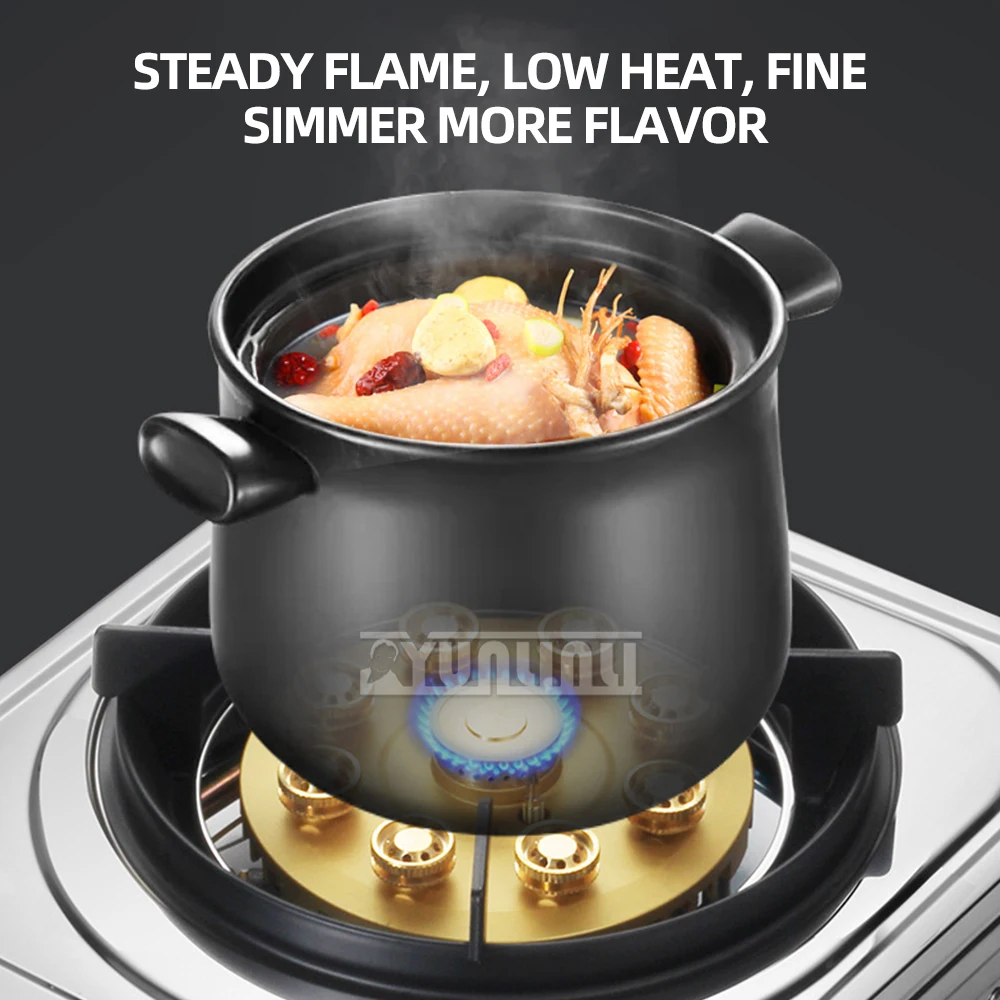 เตาแก๊สตั้งโต๊ะแบบเดี่ยวประหยัดพลังงานเตาแก๊สอเนกประสงค์ป้องกันเปลวไฟ