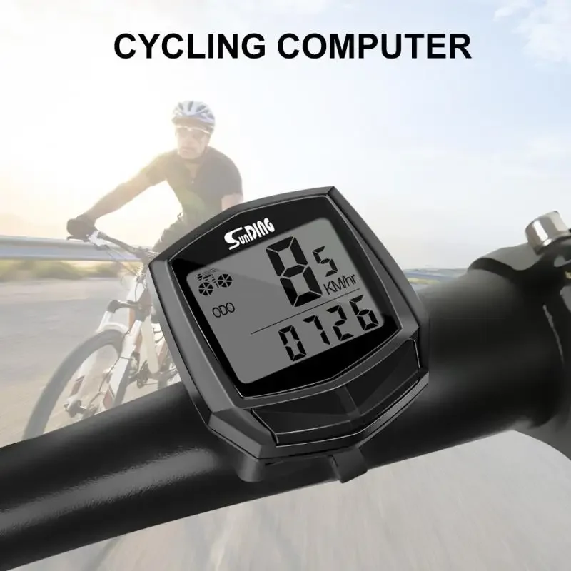 Cycling Wired Stopwatch Waterproof Bike Computer With LCD Digital Display Bicycle Odometer Speedometer Riding Bike Accessories