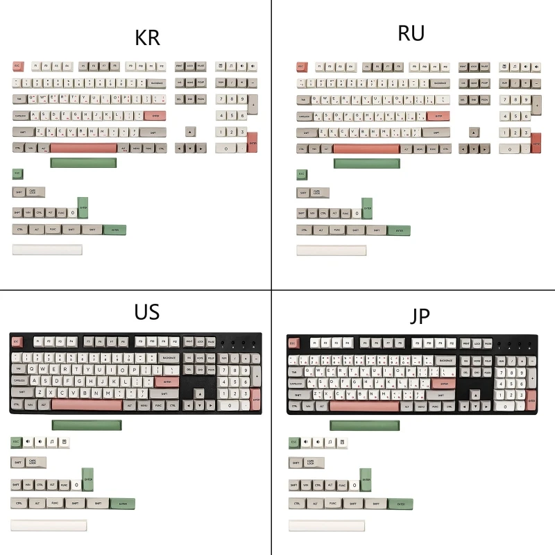 

Replacement for Key Set 126pcs PBT Heat Sublimation for Mechanical Keyboard