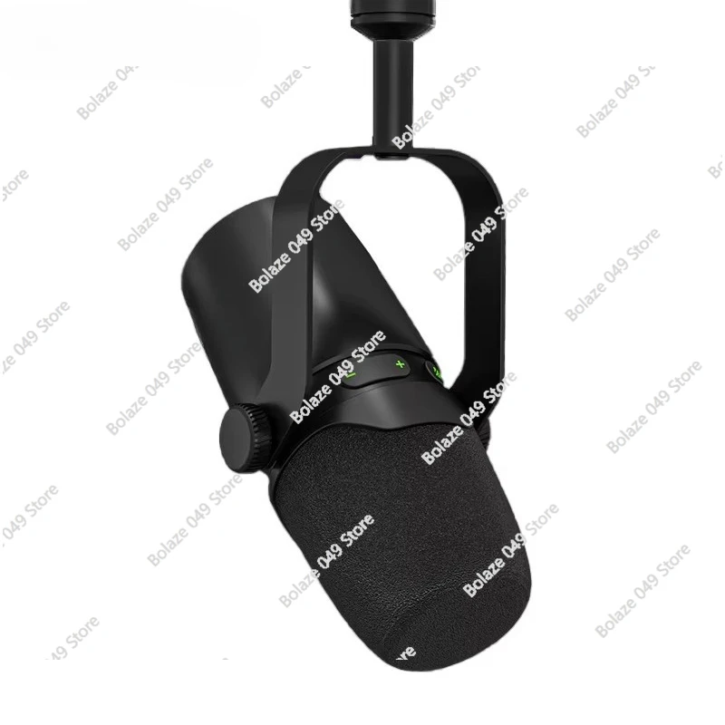 RE7 Professional XLR Dynamic Microphone Cable Broadcast Microphone Metal Body Cardioid Pickup Noise Cancelling Desktop Type
