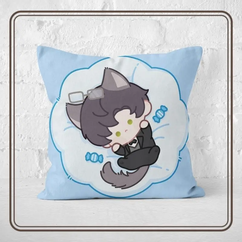 

Унисекс аниме Love and Deepspace Game Cos Rafayel Sylus Xavier Zayne 2025 милая плюшевая квадратная подушка 40x40 см в подарок