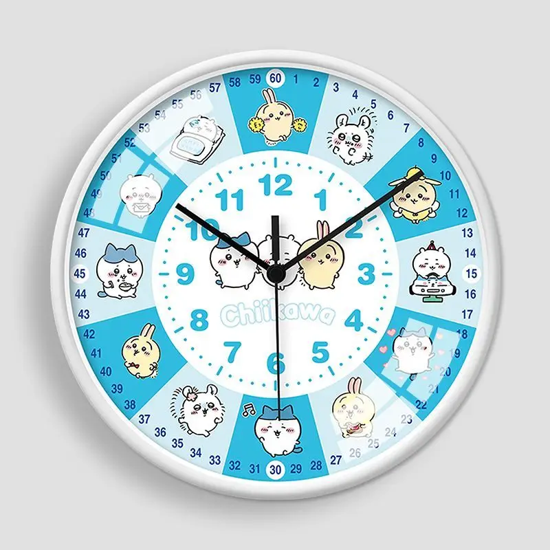 

Anime Chiikawa Learning Wall Clock Cartoon Children Bedroom Early Education Routine Cartoon Kawaii Silent Clock Lovely 2026 New