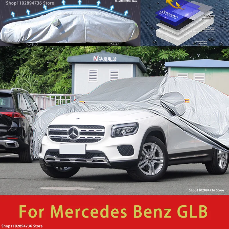 

For Mercedes Benz GLB Outdoor Protection Full Car Covers Snow Cover Sunshade Waterproof Dustproof Exterior Car accessories