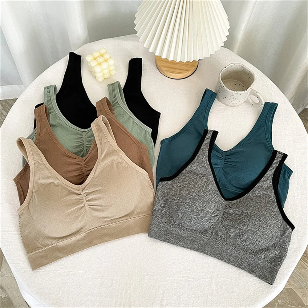 

Women Sport Bras Beautiful Back Soft Breathable Underwear Shockproof High Strength Female Yoga Vest Top Running Gym Bra