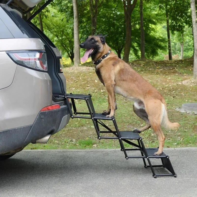 Pet Special Ladder Multifunction Folding Dog Trainings Shower Outdoors Portable Vehicle Mounted Ladder Stabilize Dog Supplies