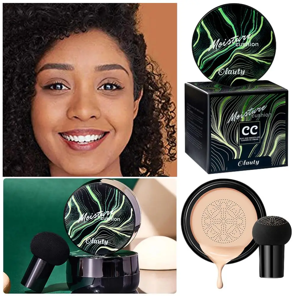 CC creme base líquida, cabeça de cogumelo, almofada de ar, corretivo, maquiagem facial, hidratante, cosméticos de beleza