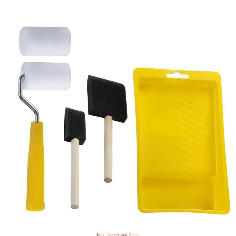 Small Paint Roller with Tray, Completes Paint Set, Essential Tool for Enthusiasts