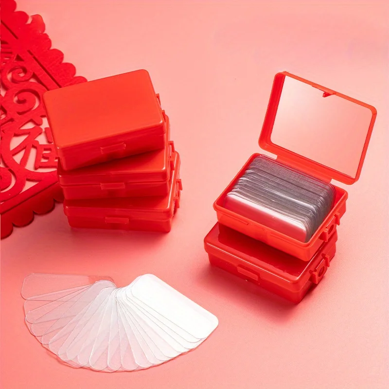1 Box/60pcs Multifunctional Double Sided Adhesive Tape, Waterproof Removable Tape For Walls New Year Spring Couplets,