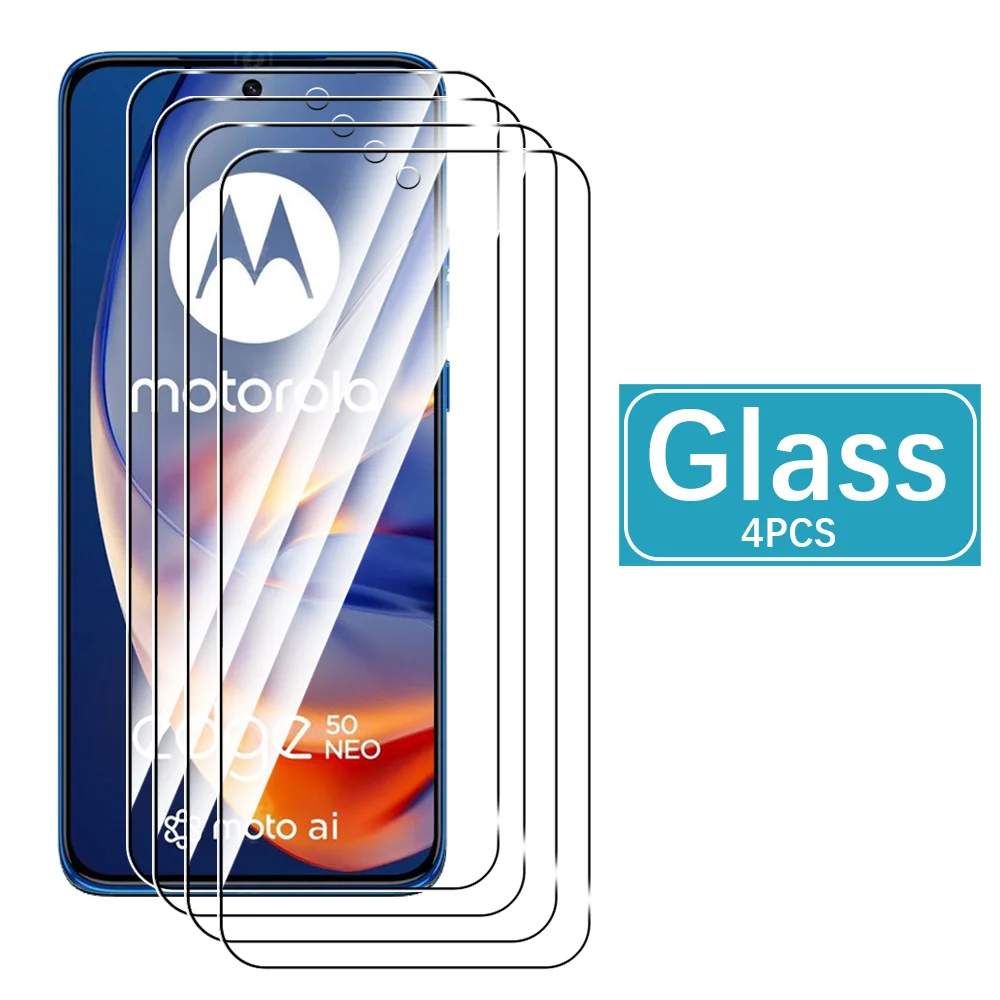 4PCS Tempered Glass Case For Motorola Edge 50 Neo 50Neo Edge50Neo 5G Screen Protector Glass Cover Edge50 Neo MotorolaEdge50Neo