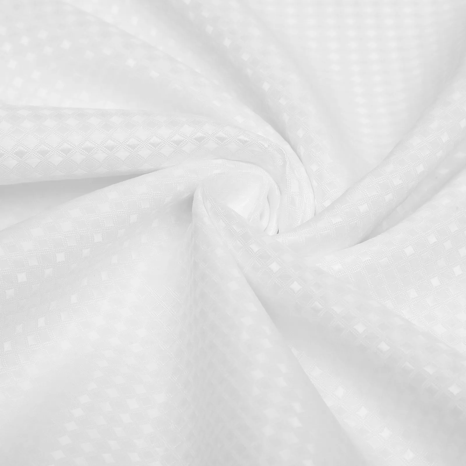 

1Set Waffle Texture Bath Curtain Thickened Polyester Shower Curtain Washable Water Resistant for Bathroom Hotel Dorm Outdoor