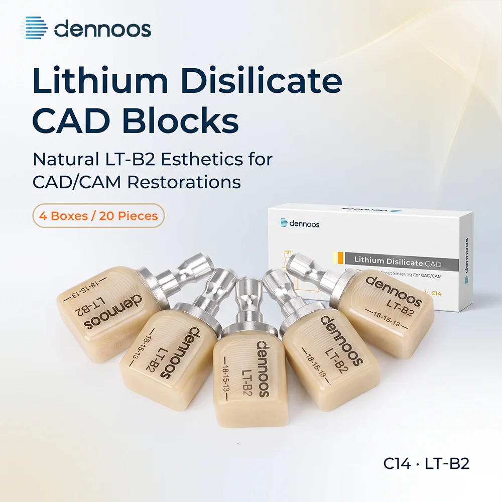 20pcs LODDEN Dental Lab Lithium Disilicate Without Sintering Glass Ceramic Blocks HT/LT CADCAM Sirona Veneer Materials Wholesale