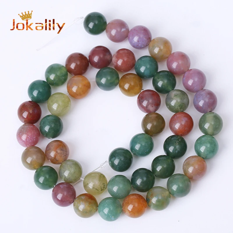 

Colorful Auspicious Jades Beads For Jewelry Making Natural Stone Round Loose Spacers Beads DIY Bracelets Accessories 6mm 8mm 15"