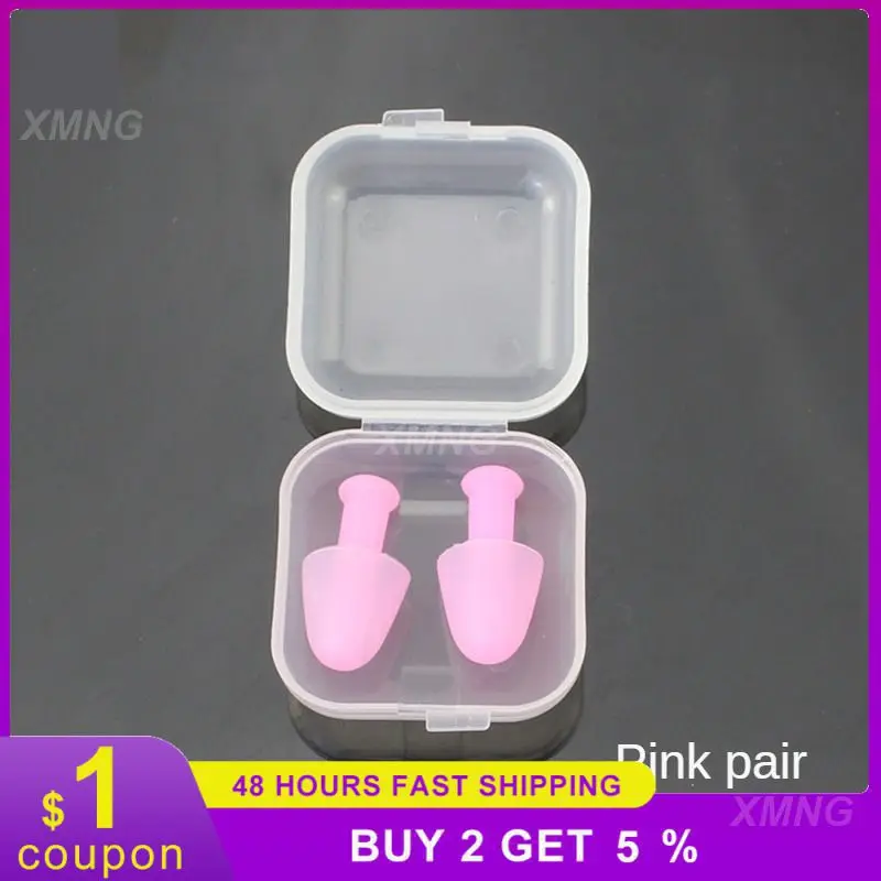 1PCS Silicone Silicone Earplugs Easy To Carry Out Noise Reduction Earplugs Solid Color Anti Noise Earplugs Prevent Water Ingress