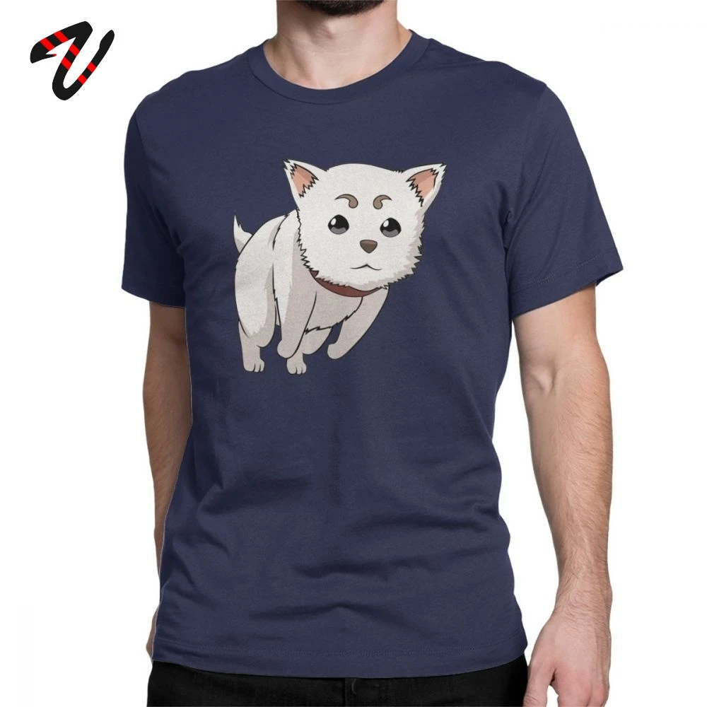 Gintama Sadaharu T-Shirts for Men Japanese Popular Anime Tshirt Vintage Cotton Tee Shirt O Neck Short Sleeve T Shirts Adult Tops