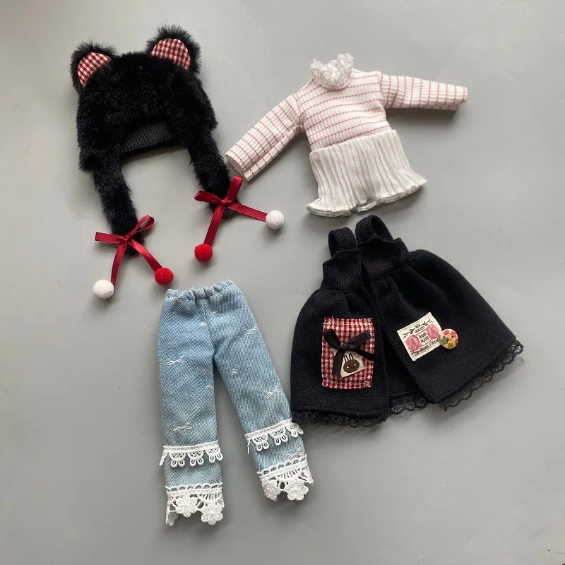 Conjunto de Acessórios de Roupa para Boneca BJD 1/6: Saia e Calça Estilo Lolita para Bonecas de 30cm - Acessórios Modernos