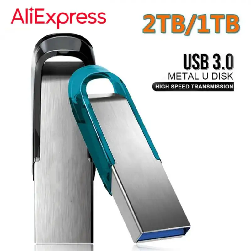 Pendrive USB 3,0 Original de 2TB, unidad Flash de Metal de alta velocidad, 1TB, 512GB, 128gb, para PC/portátil/mando de Ps4