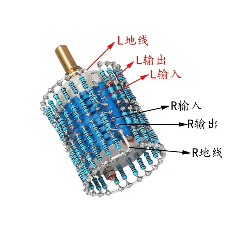 24-Speed two-channel shunt step-by-step volume potentiometer 50k 100k