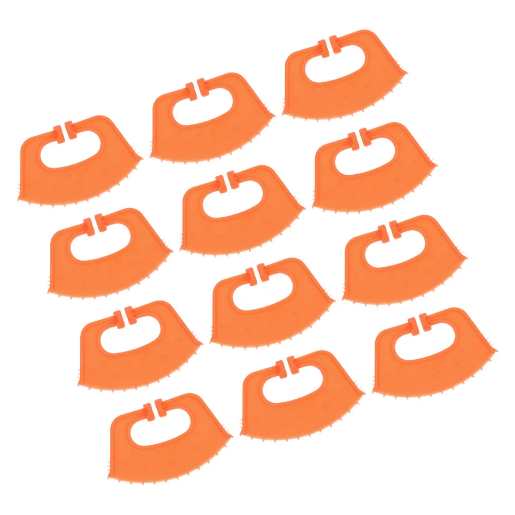 

12 Pcs Backless Bull Nose Thorn Rings Pp Calf Cow Cattle Weaner Anti Sucking Milking Stop