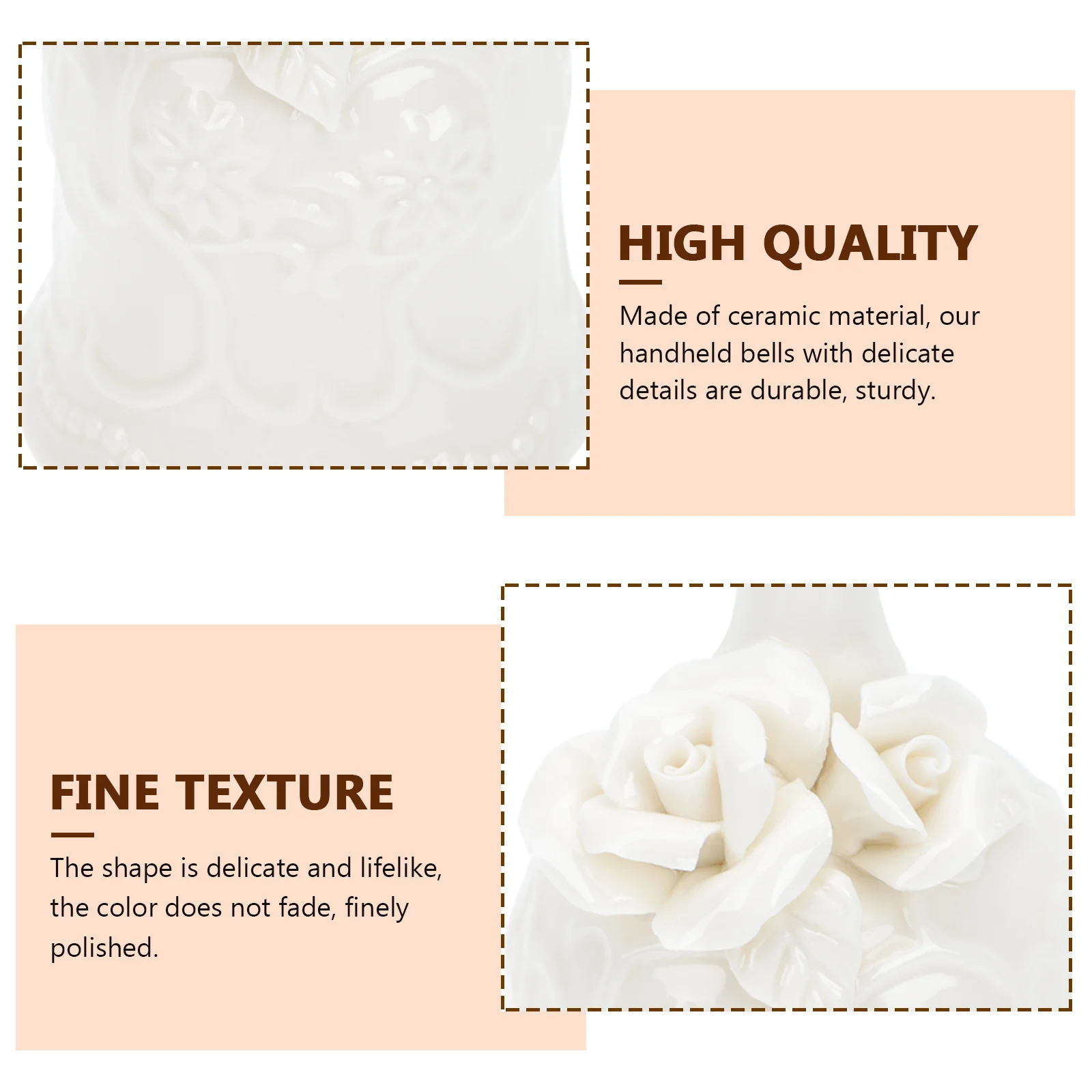 

Ceramic Restaurant Call Bell Hand Carved Retro Dinner Bar Service Bell Desktop Decorative Art Ornament Desktop Adornment