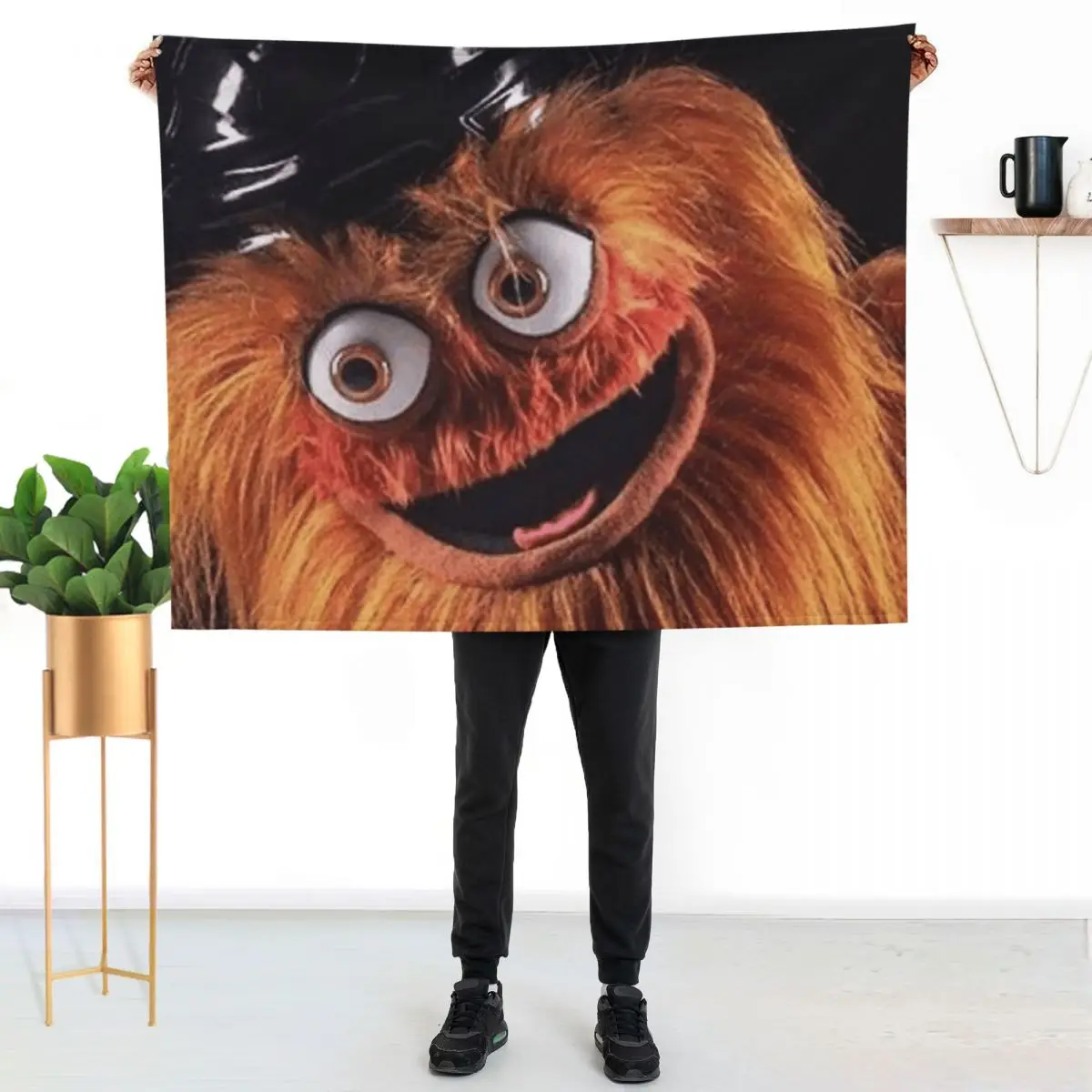 Flyers New Mascot Gritty Throw Blanket Soft Beds halloween Bed linens warm for winter heavy to sleep Blankets For Baby Blankets